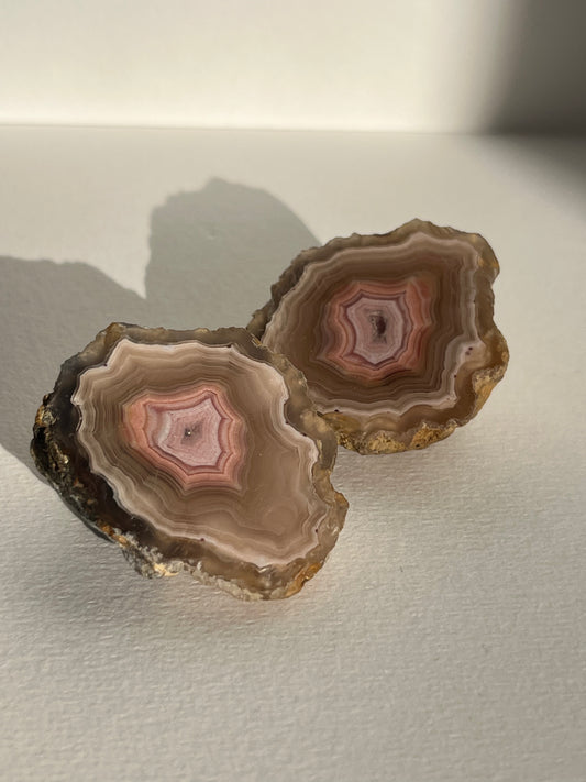 Pastel Pink Laguna Agate with Parallax Effect B (You Choose)