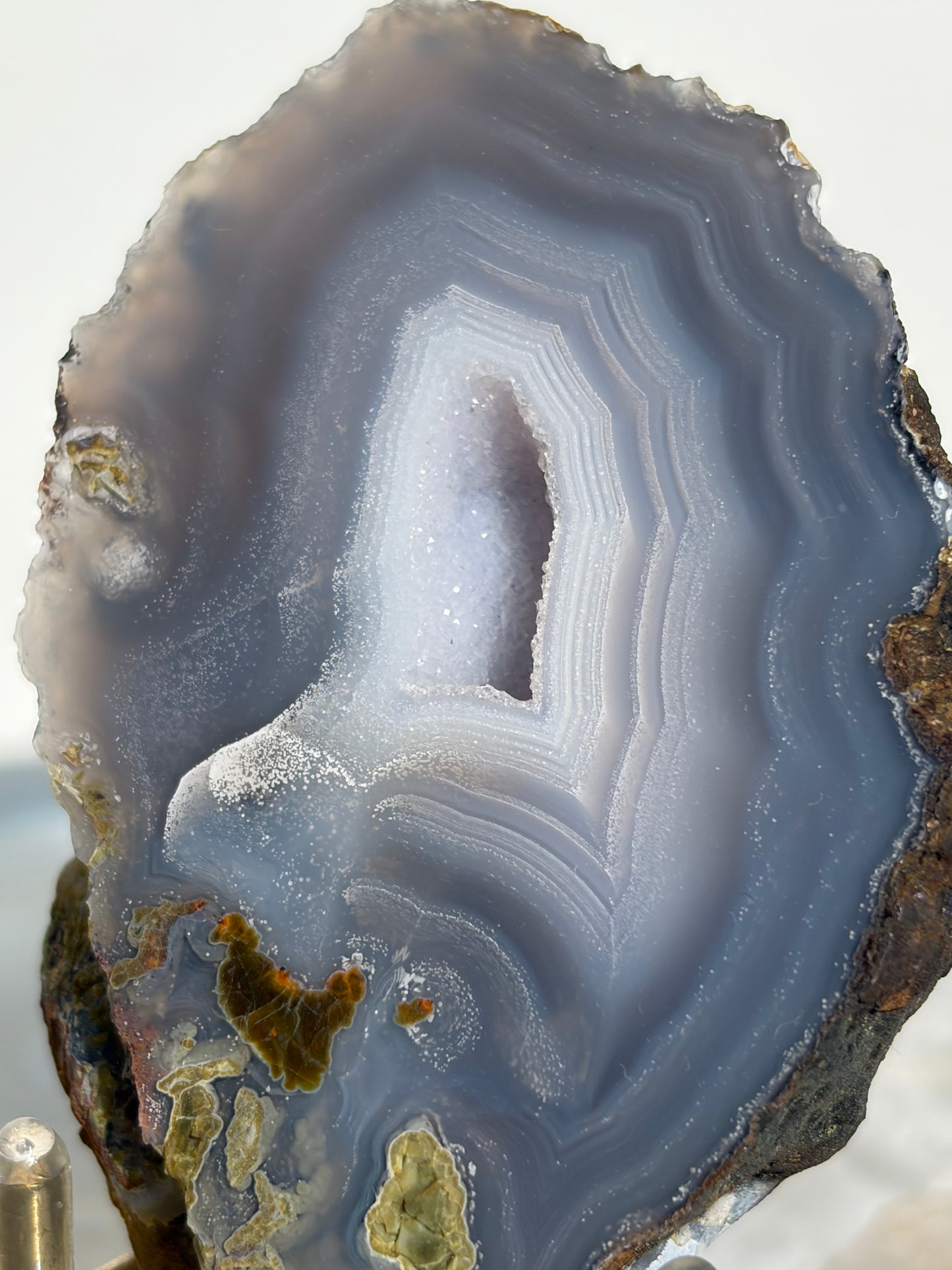"Starlit Canopy" Blue Laguna Agate Specimen with Starry Night Features and Parallax Effect