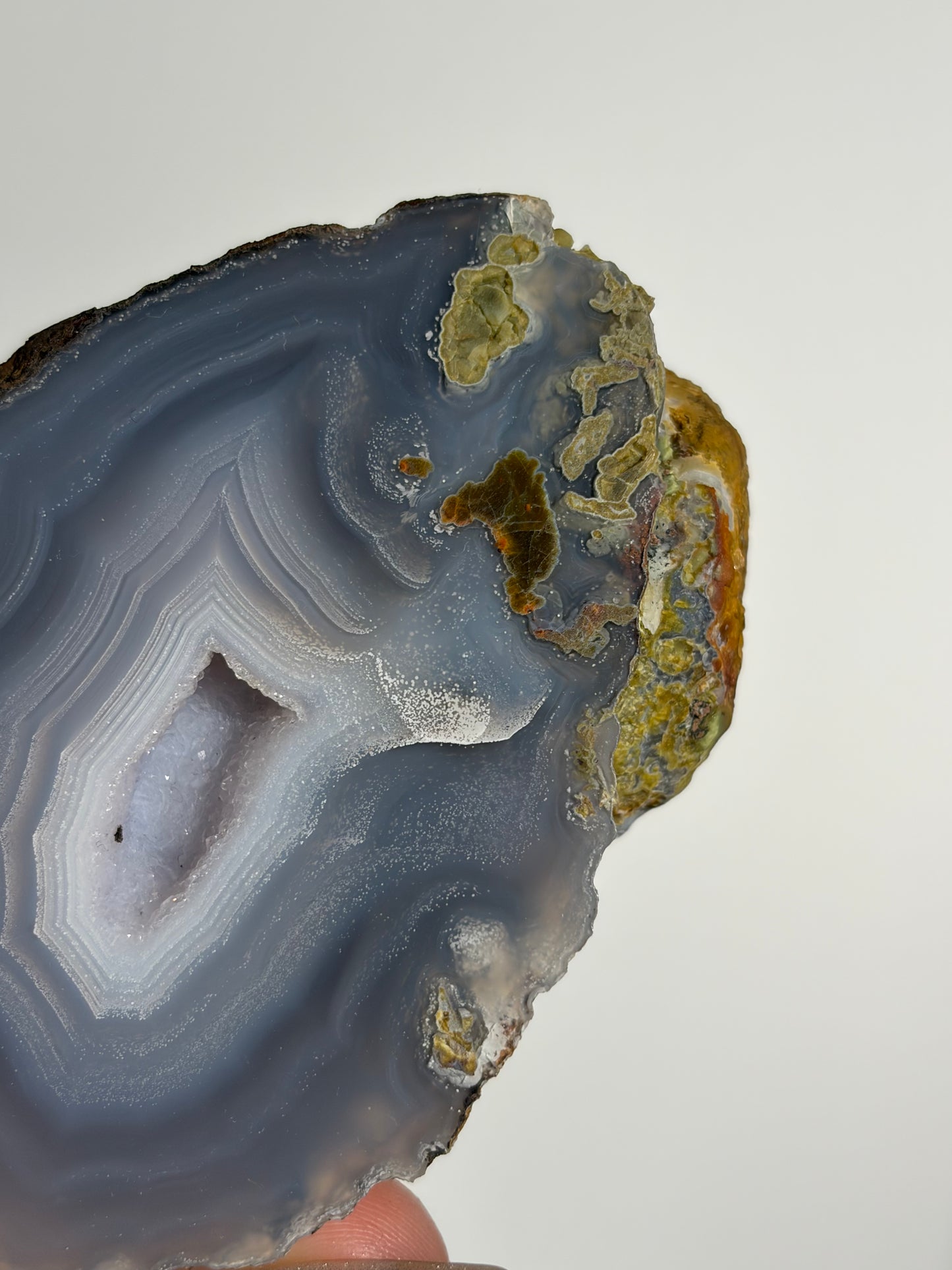 "Starlit Canopy" Blue Laguna Agate Specimen with Starry Night Features and Parallax Effect