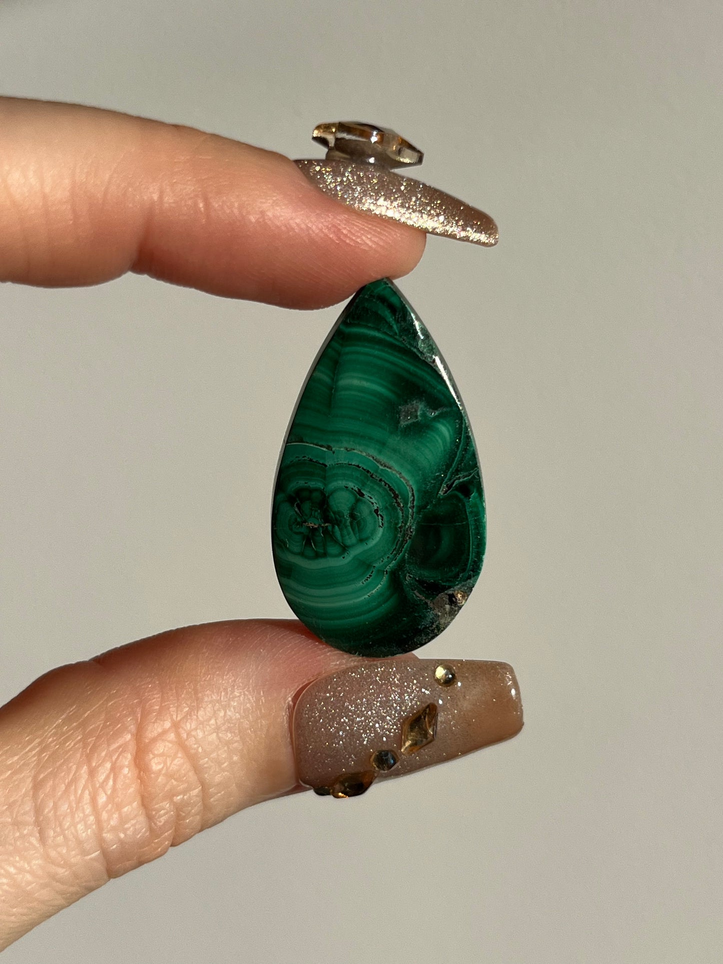Malachite Teardrop Cabochon (You Choose)