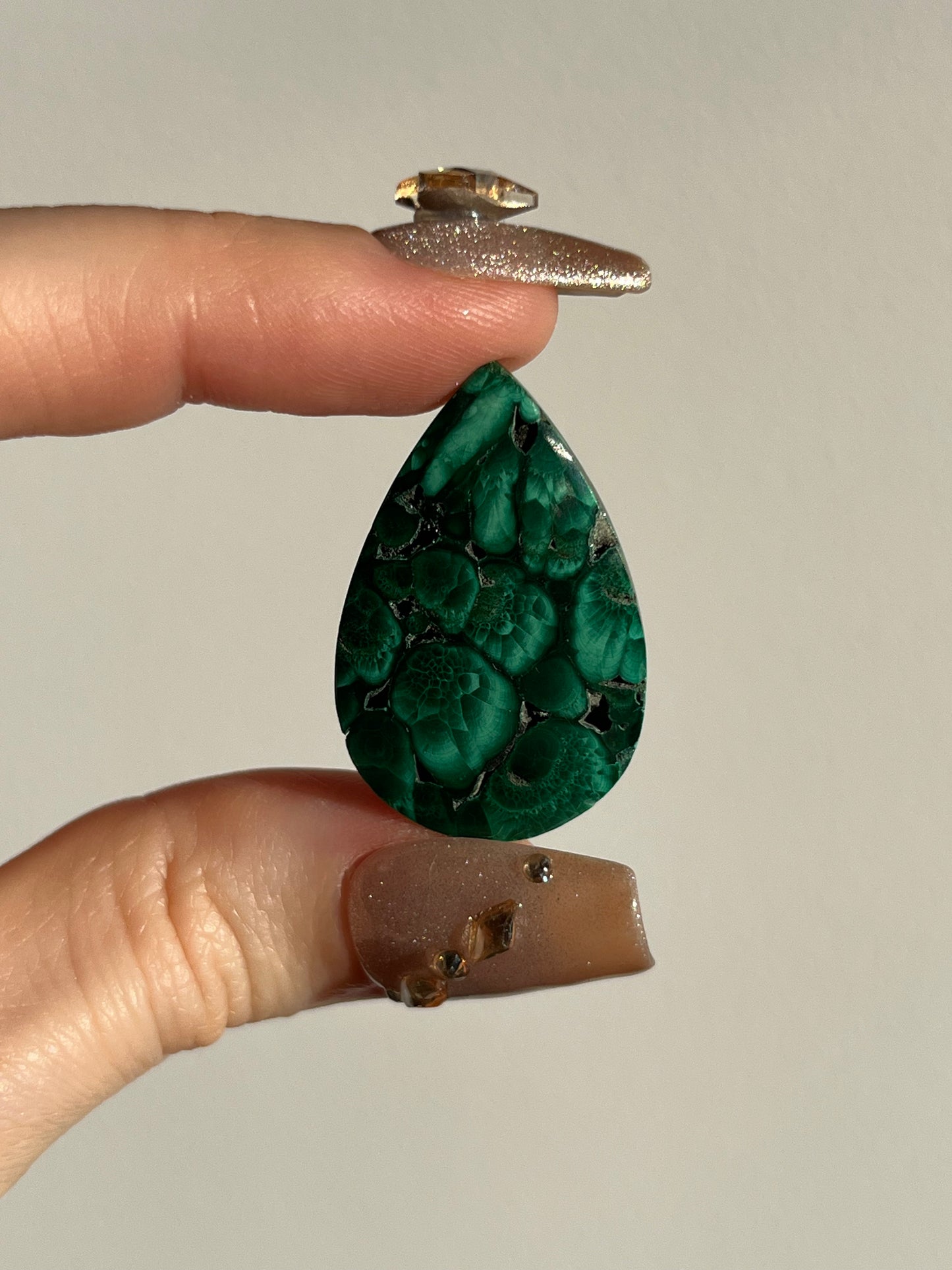 Malachite Teardrop Cabochon (You Choose)