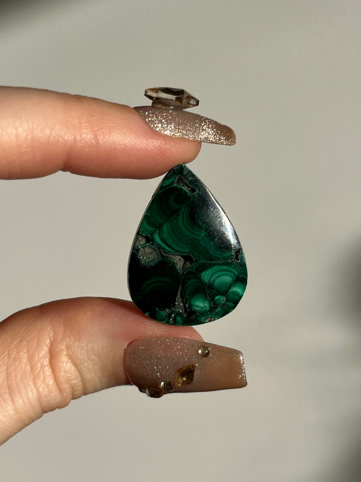 Malachite Teardrop Cabochon (You Choose)