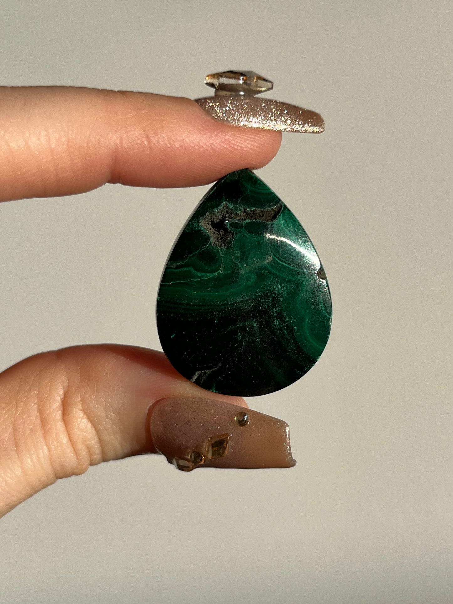 Malachite Teardrop Cabochon (You Choose)
