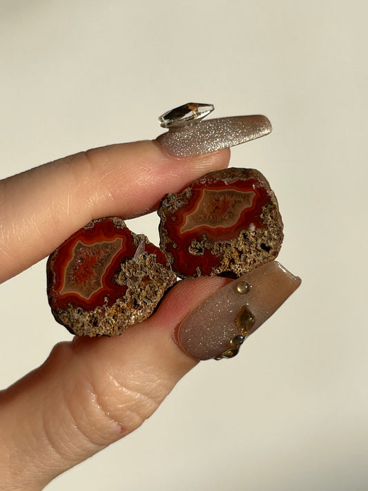 Malawi Agate Pair C