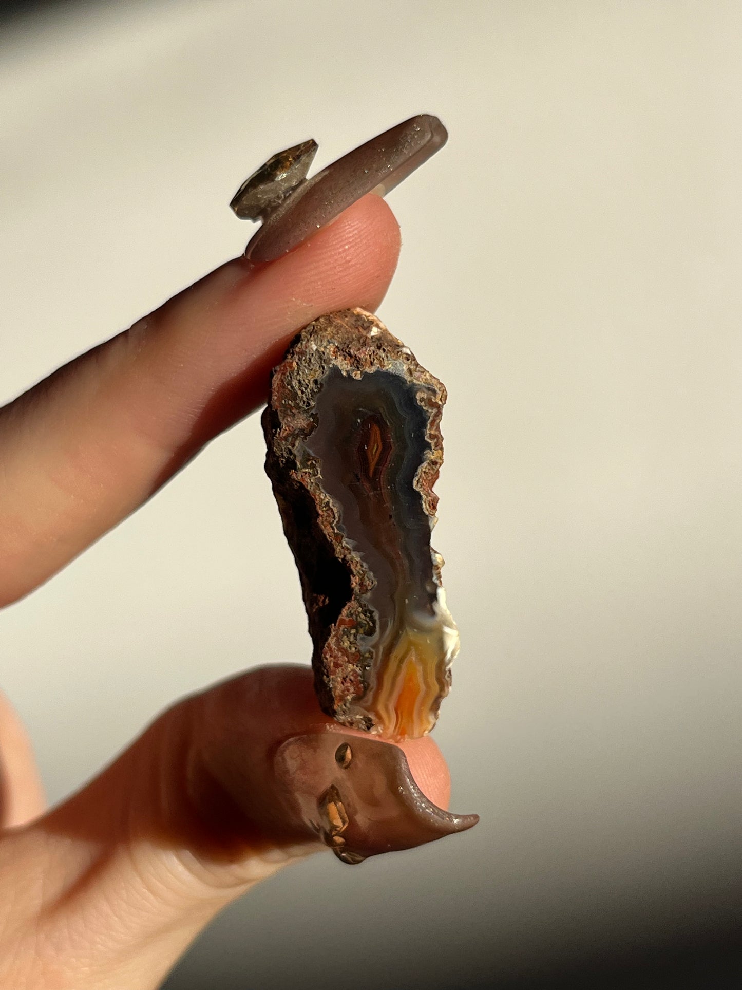 Dark Malawi Agate with Parallax Effect Pair H
