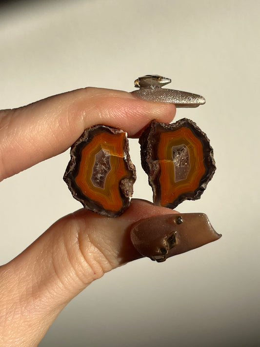 Malawi Agate Pair I