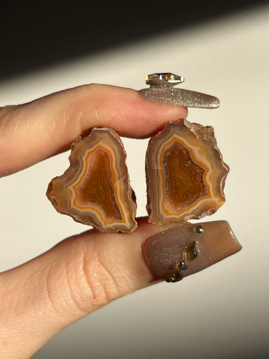 Malawi Agate Pair J