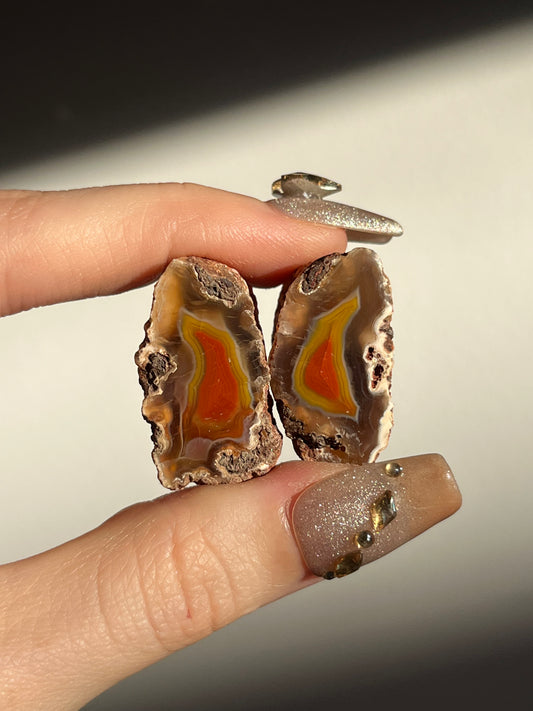 Malawi Agate Pair K