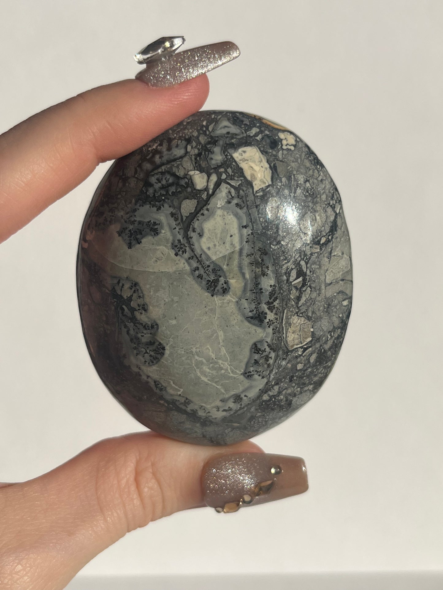 Maligano Jasper Palmstone with Dendritic Inclusions