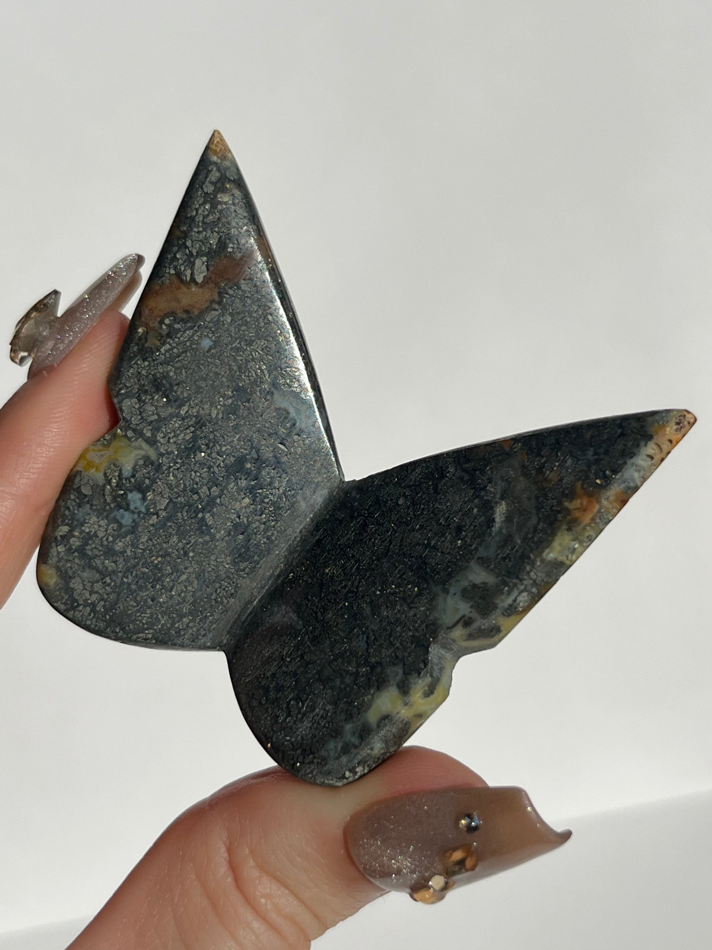 Marcasite Butterfly Carving
