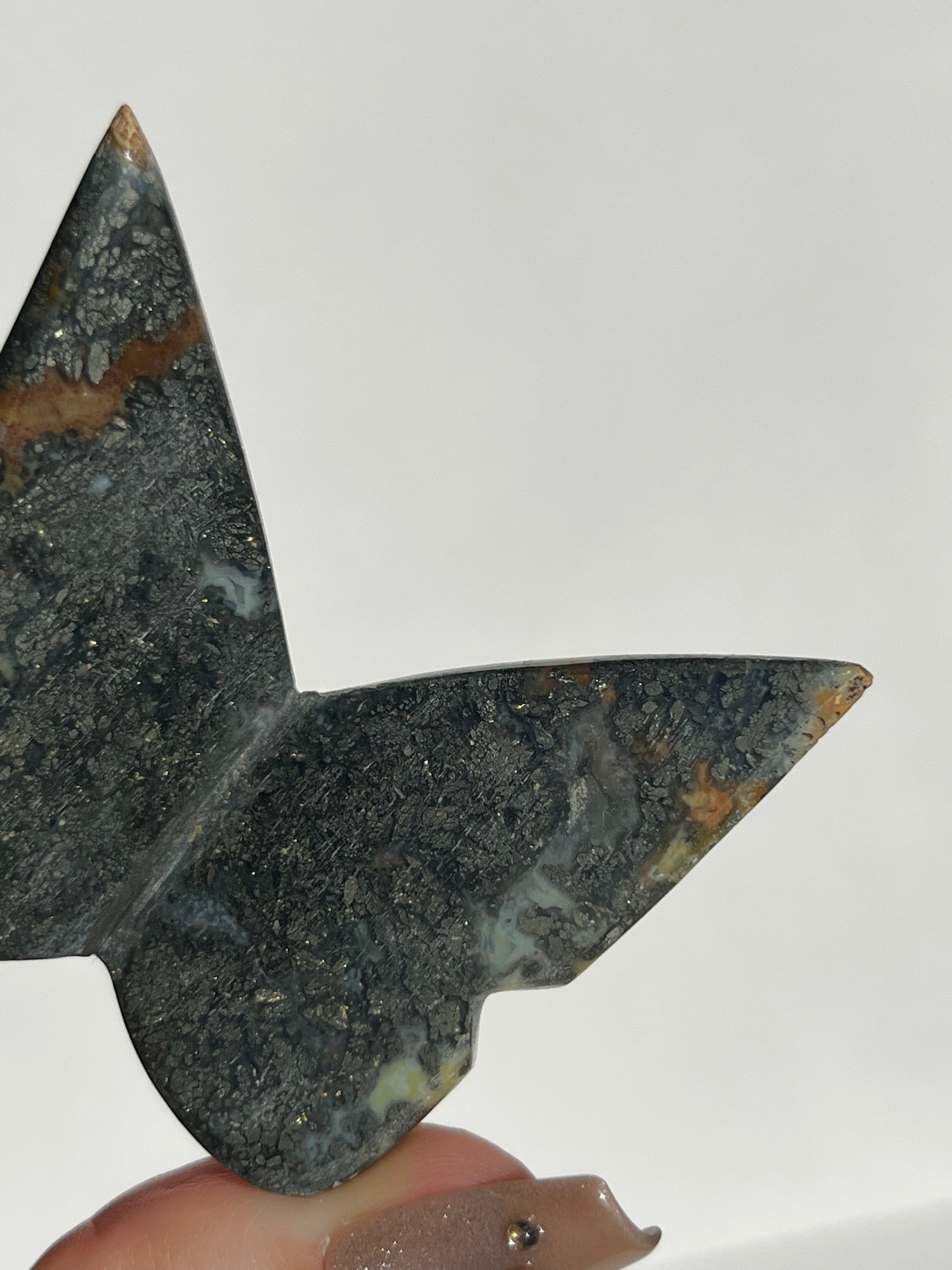 Marcasite Butterfly Carving