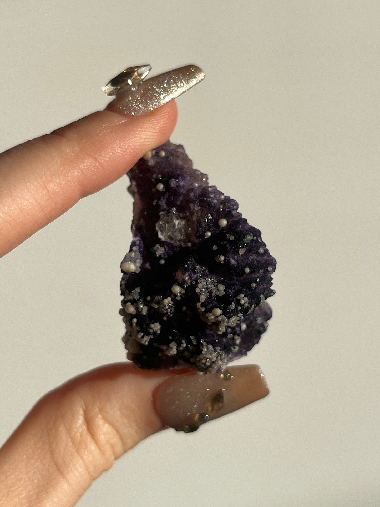 Purple Fluorite with Dolomite Specimen A