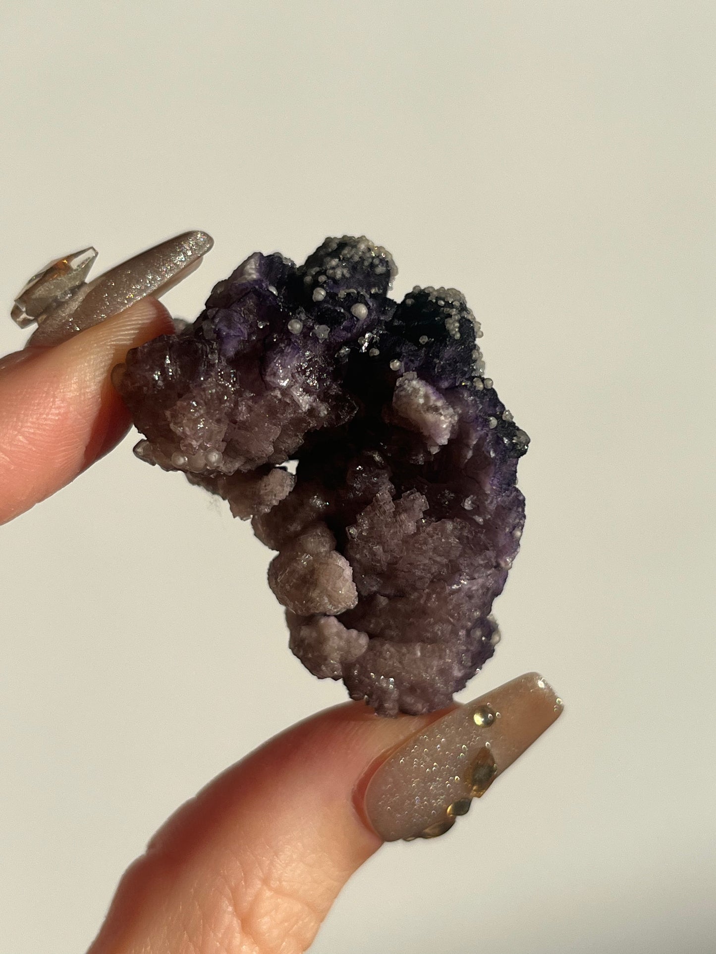 Purple Fluorite with Dolomite Specimen A