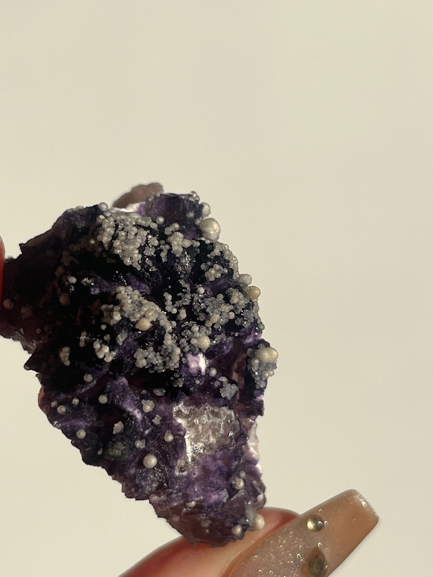 Purple Fluorite with Dolomite Specimen A