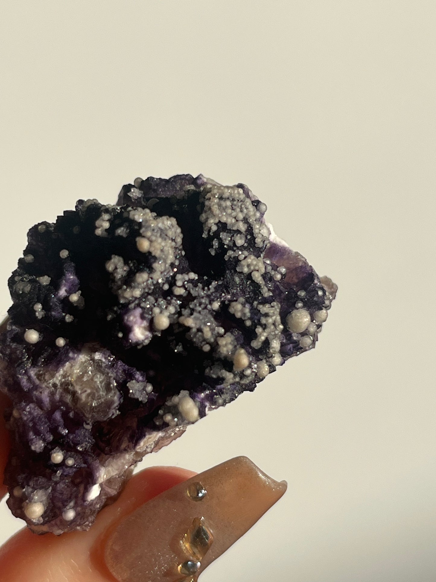 Purple Fluorite with Dolomite Specimen A