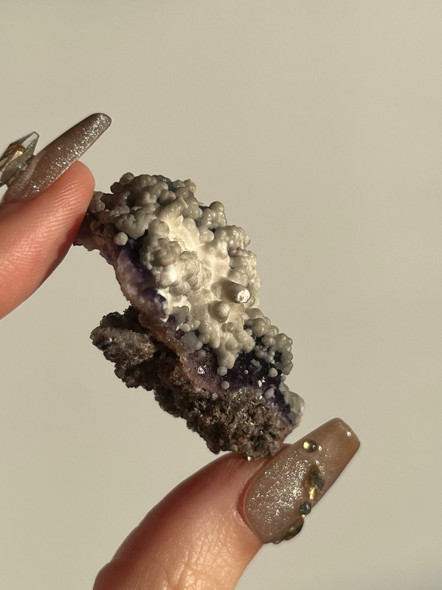 Purple Fluorite with Dolomite Specimen B