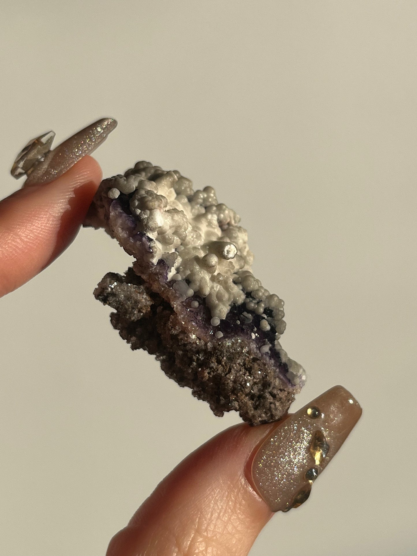 Purple Fluorite with Dolomite Specimen B