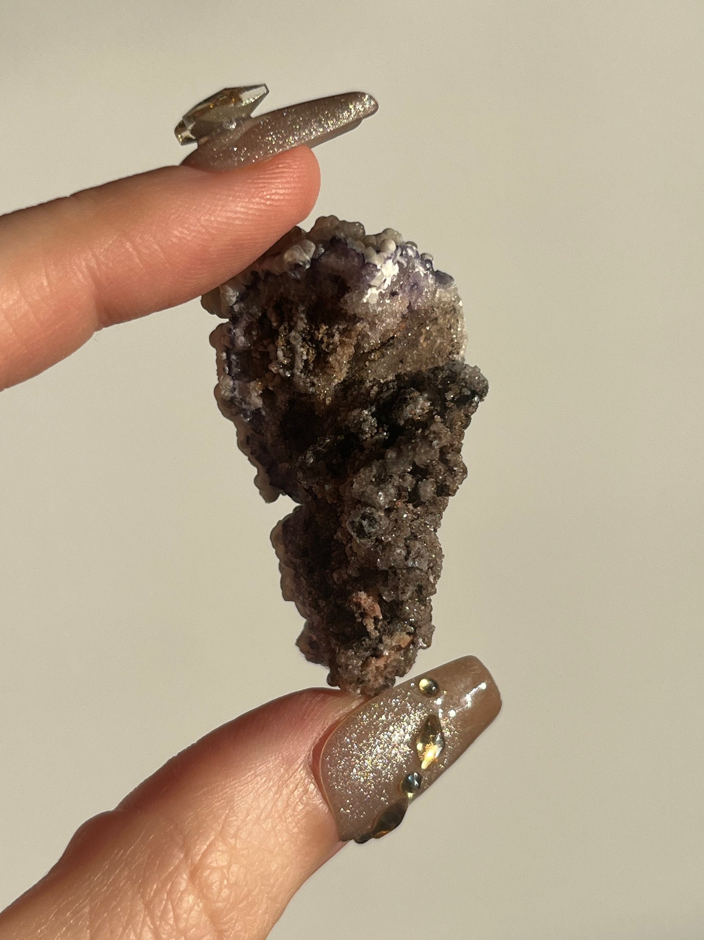 Purple Fluorite with Dolomite Specimen B