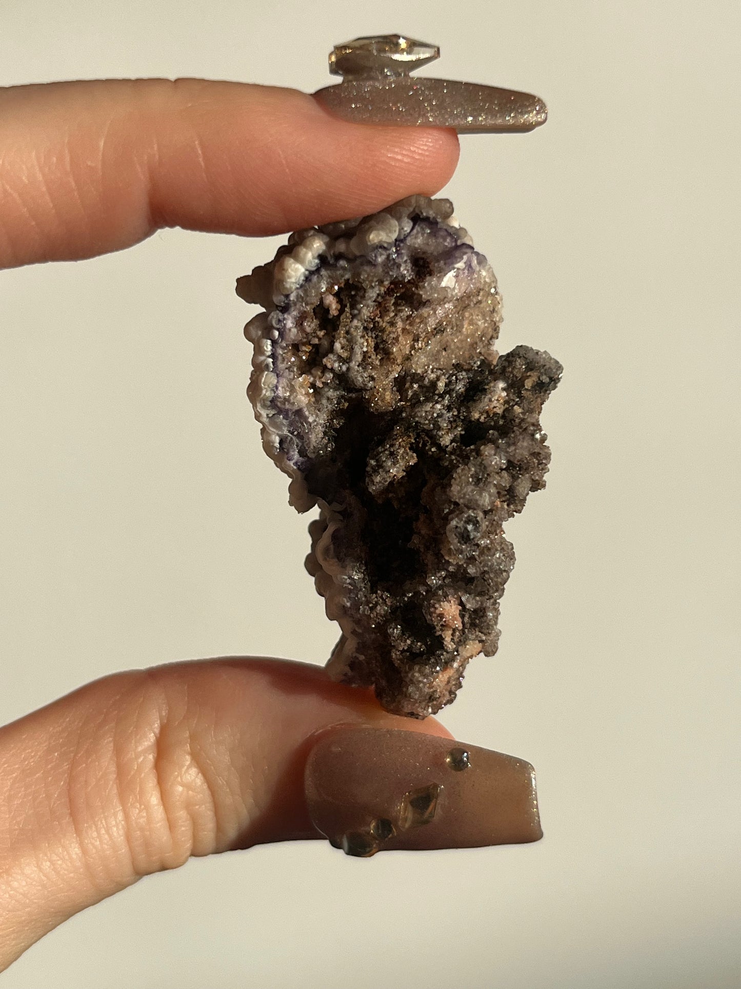 Purple Fluorite with Dolomite Specimen B
