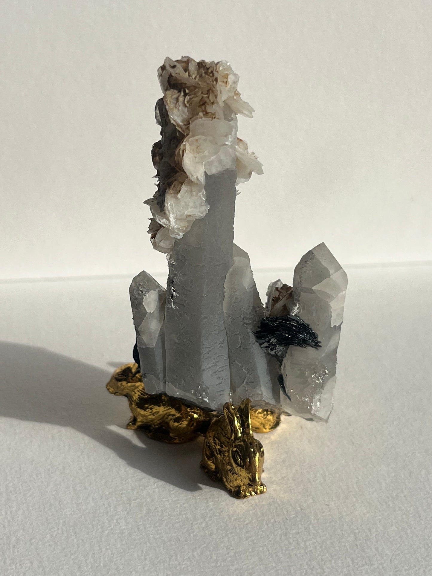 Midnight Bloom Quartz Specimen C