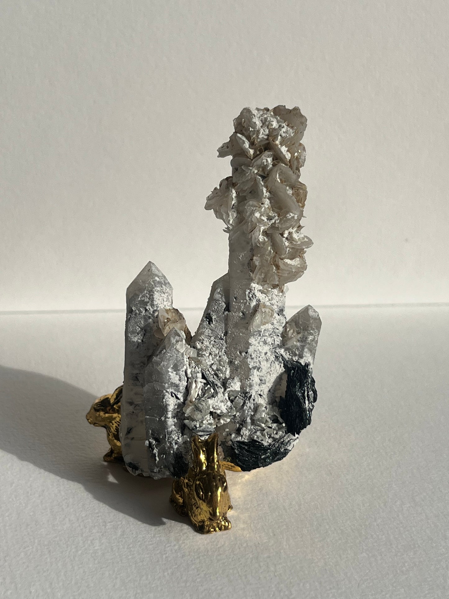 Midnight Bloom Quartz Specimen C