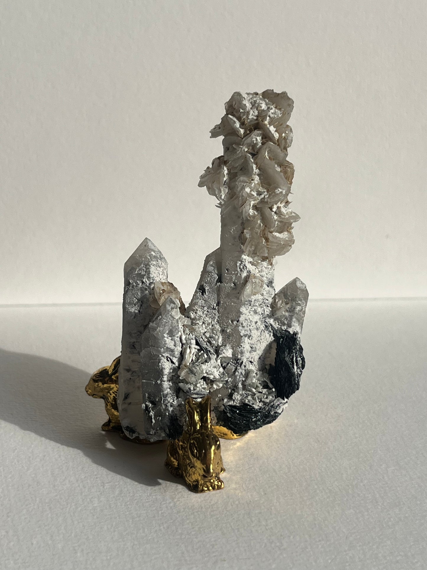 Midnight Bloom Quartz Specimen C