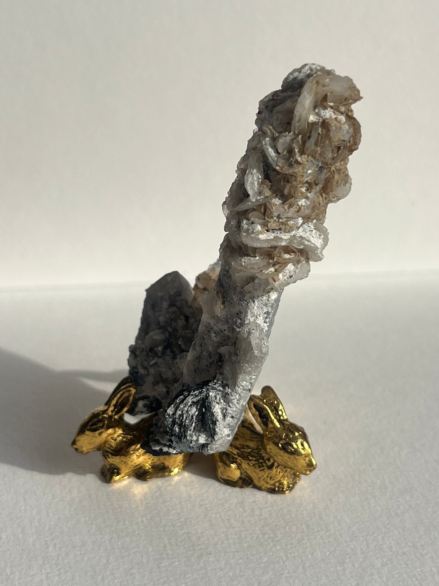 Midnight Bloom Quartz Specimen C