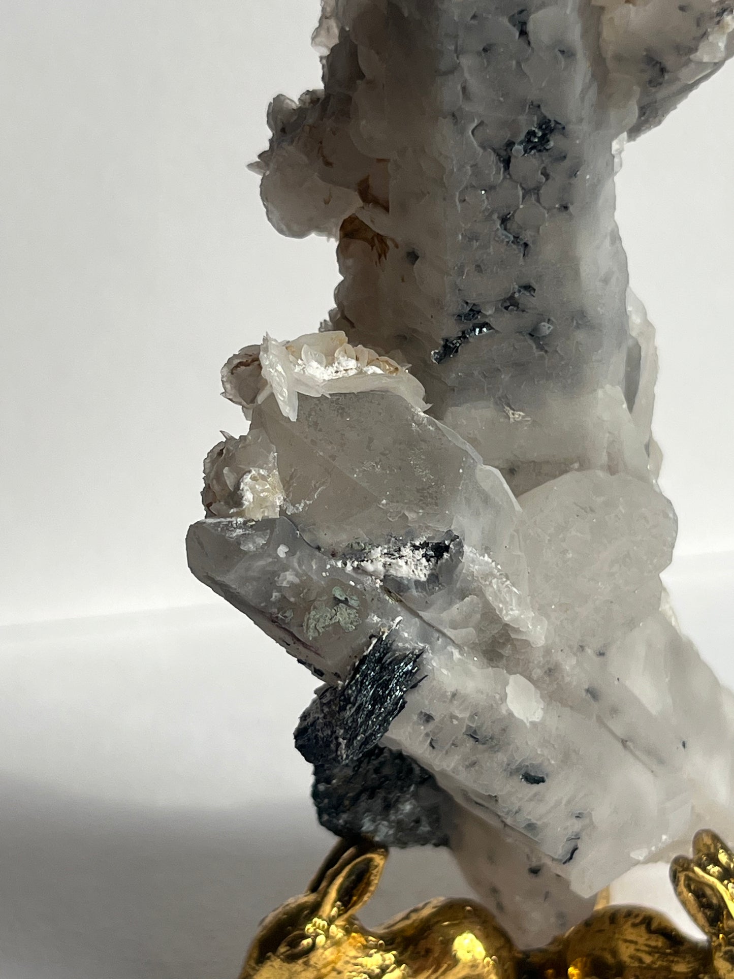 Midnight Bloom Quartz Specimen D