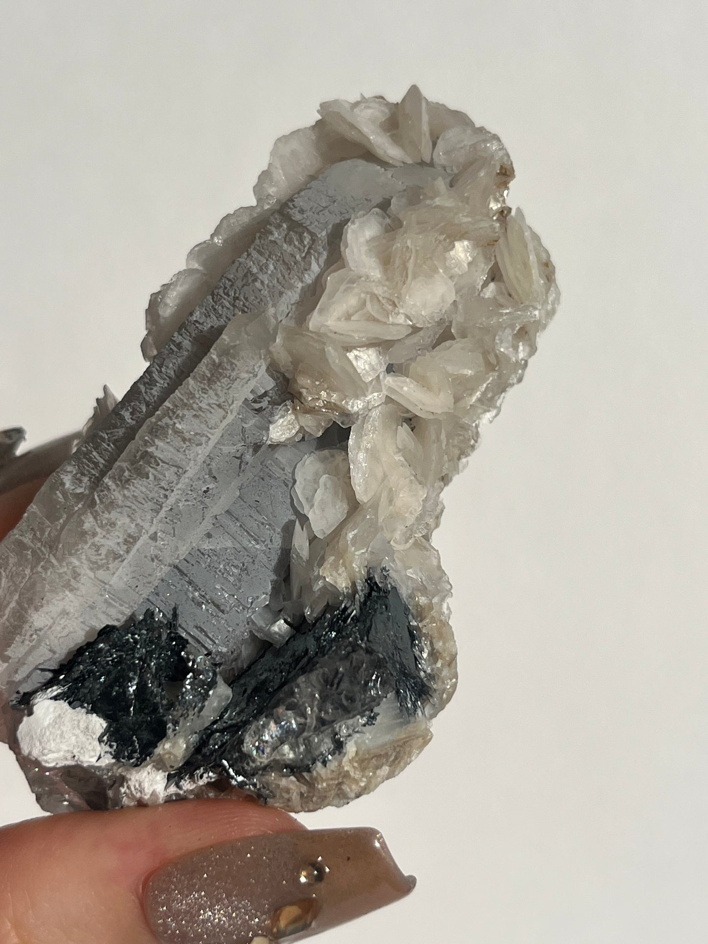 Midnight Bloom Quartz Specimen E