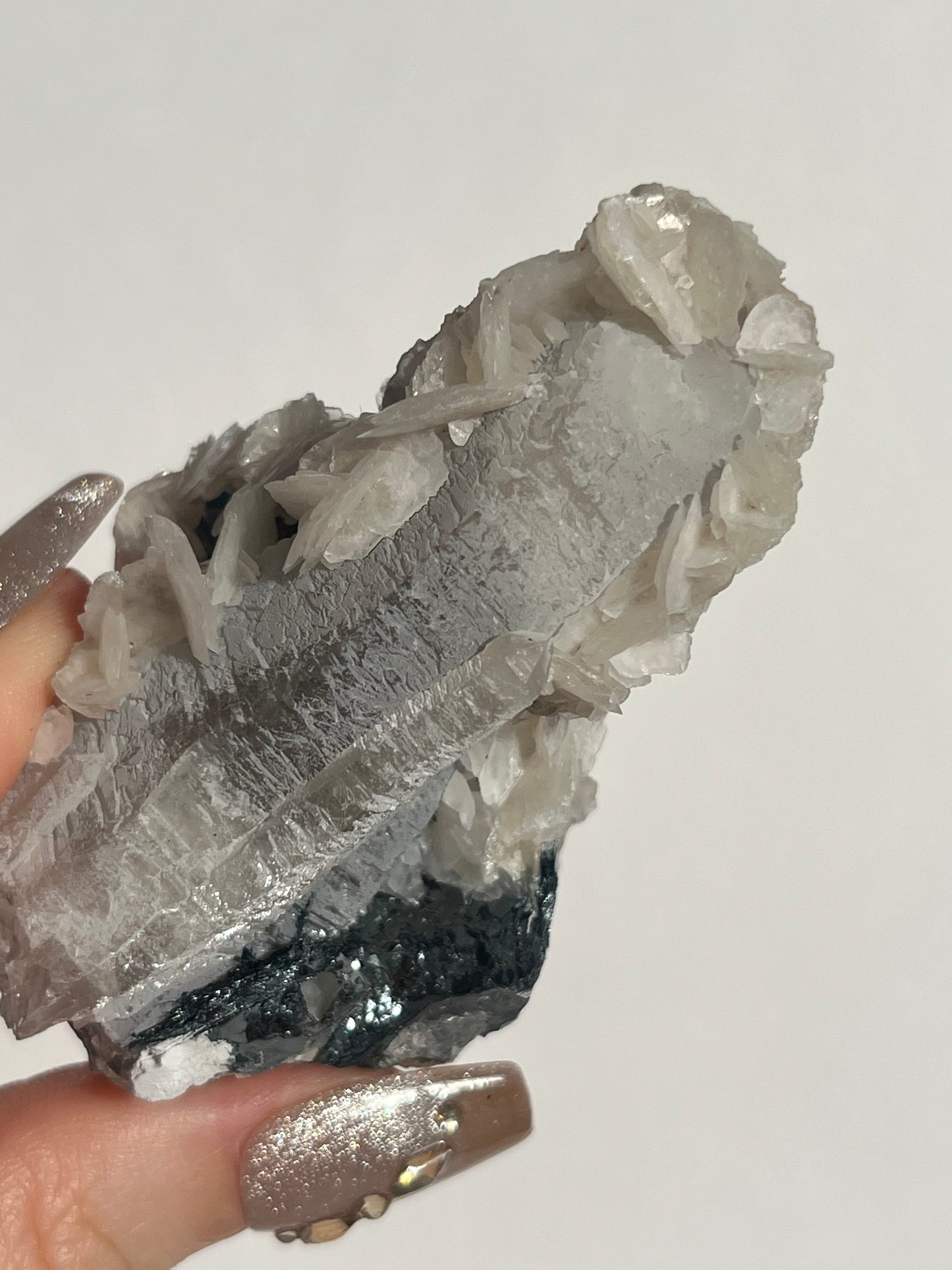 Midnight Bloom Quartz Specimen E