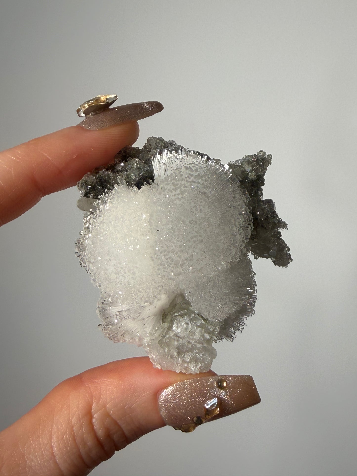 Natrolite Specimen with Quartz and Apophyllite E