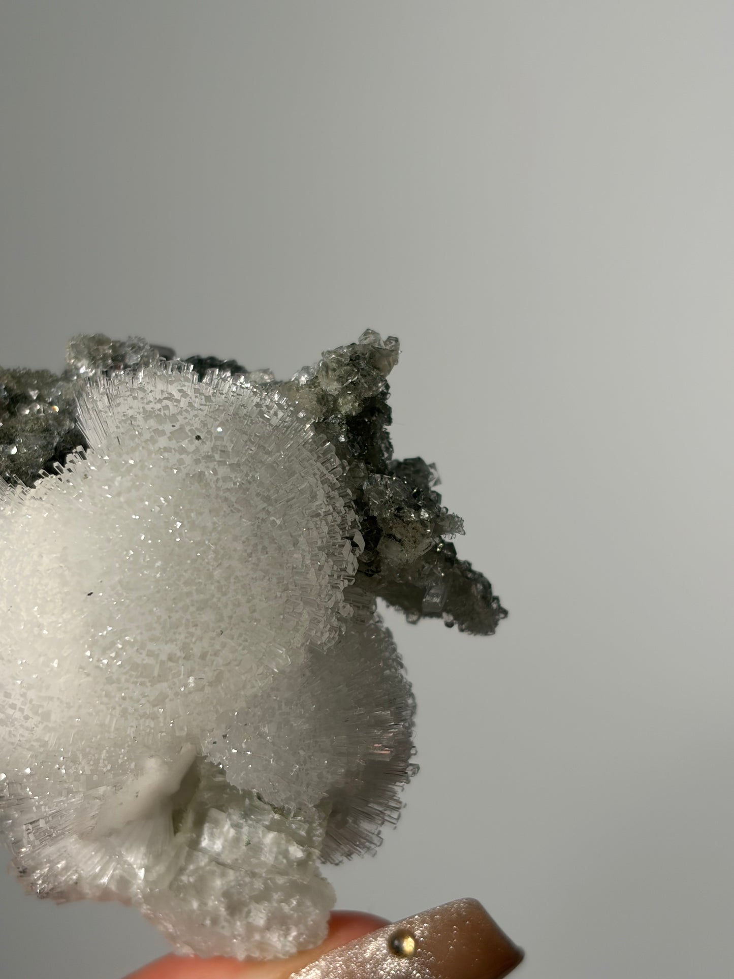 Natrolite Specimen with Quartz and Apophyllite E