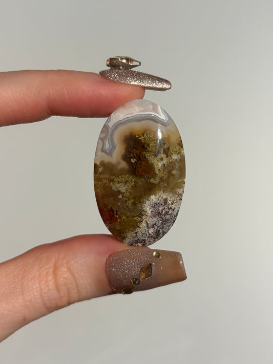 Nebula Agate Cabochon B