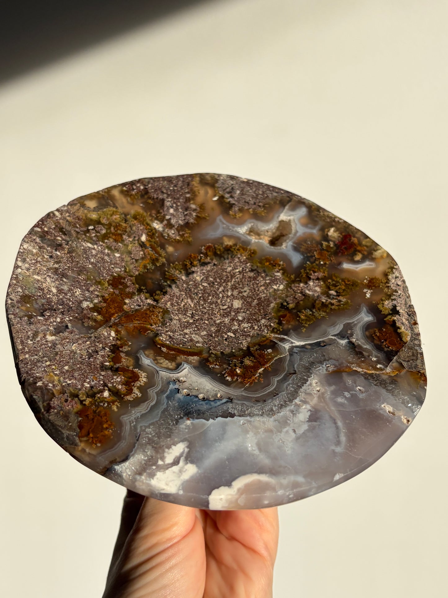 Nebula Agate Crystal Trinket Platter A
