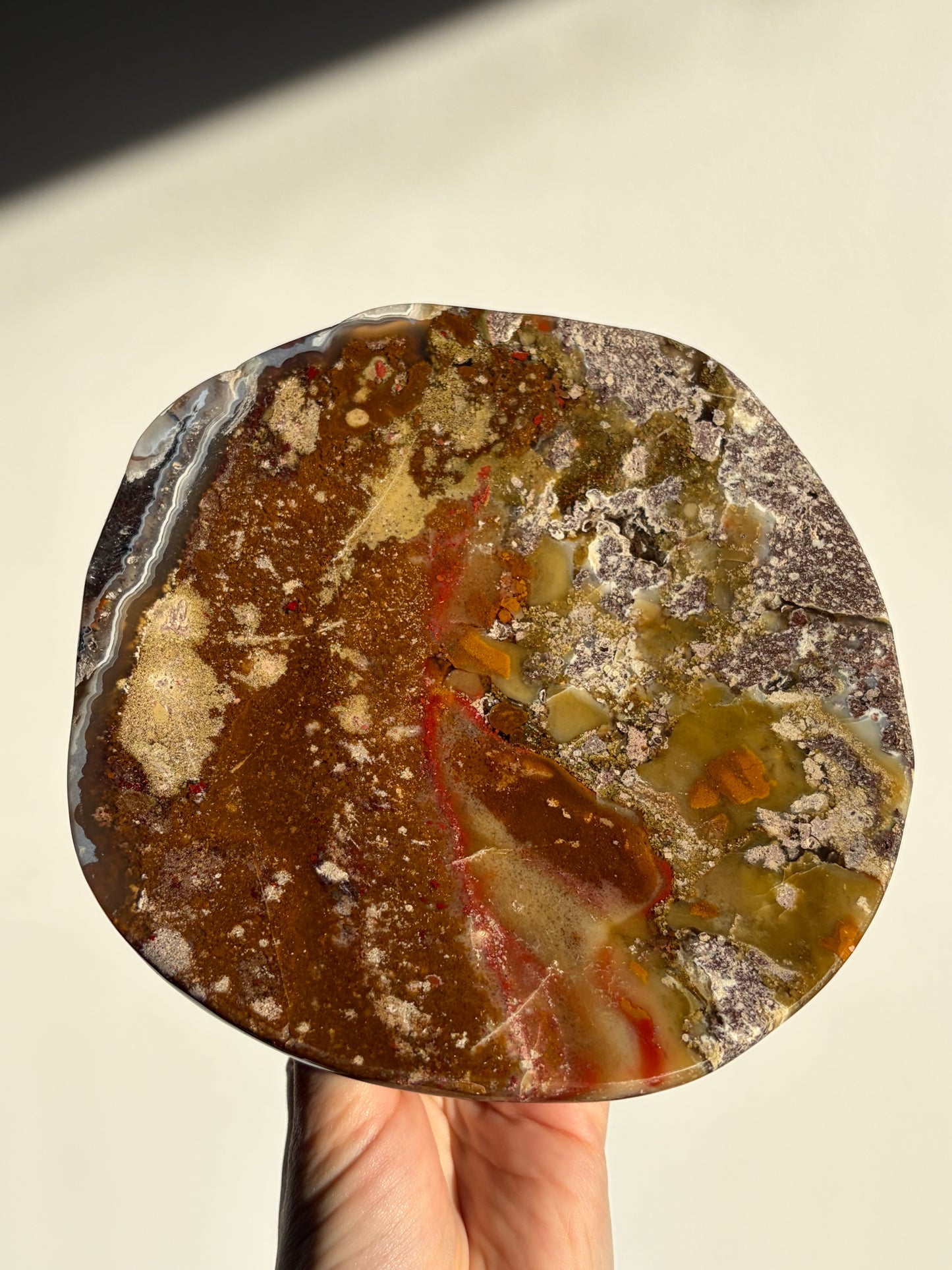 Nebula Agate Crystal Trinket Platter B