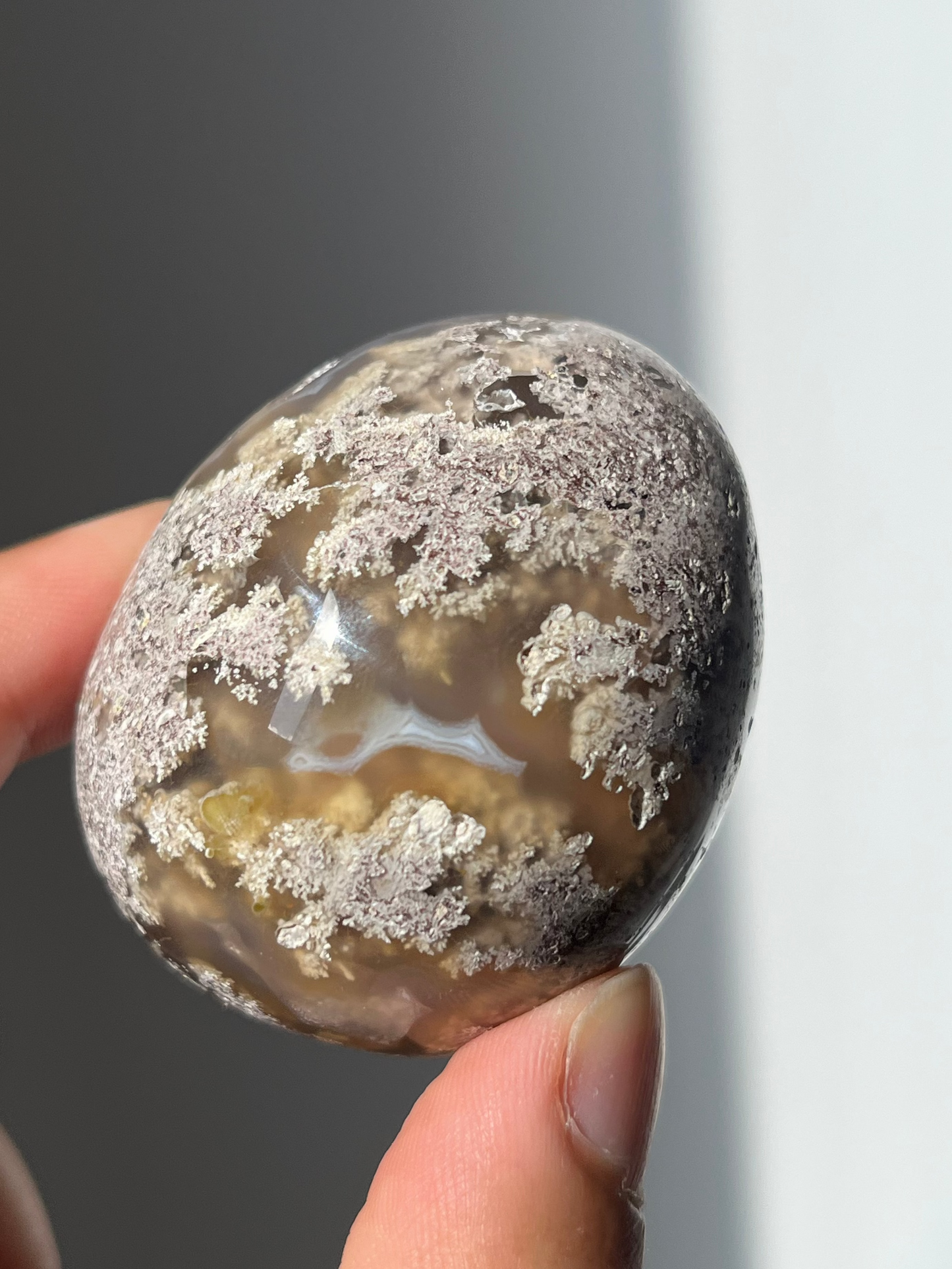 Nebula Agate Egg Carving B
