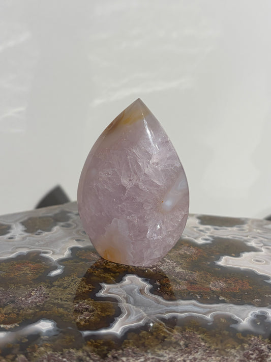 Amethyst Jelly Orbicular Nebula Agate Flame Carving B