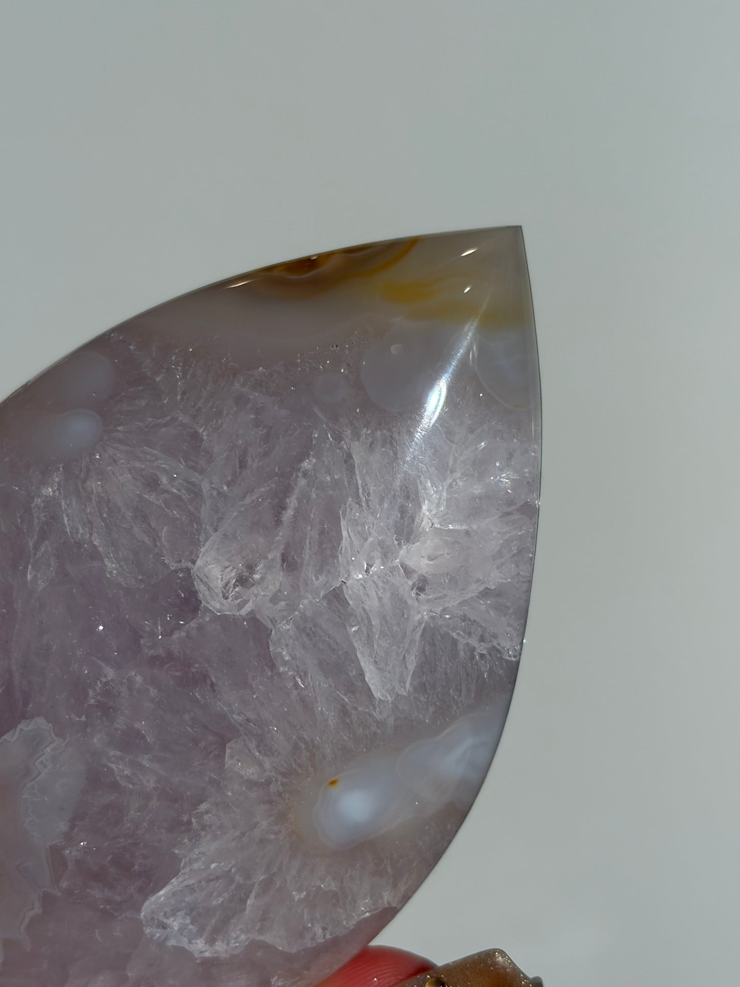 Amethyst Jelly Orbicular Nebula Agate Flame Carving B