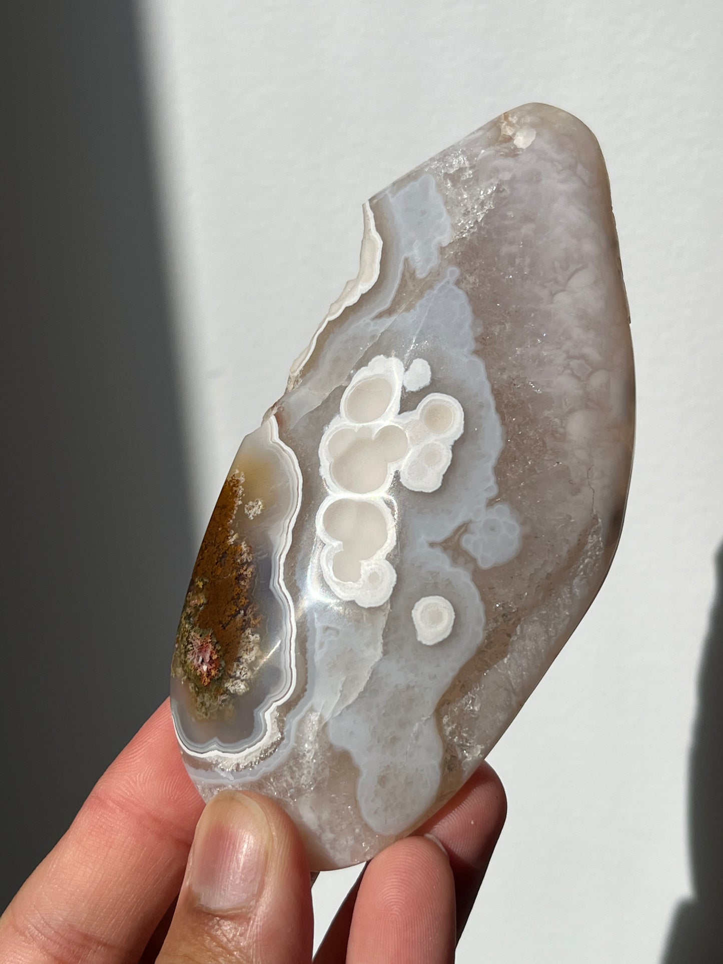 Nebula Agate Freeform on Priestess Carriage Stand