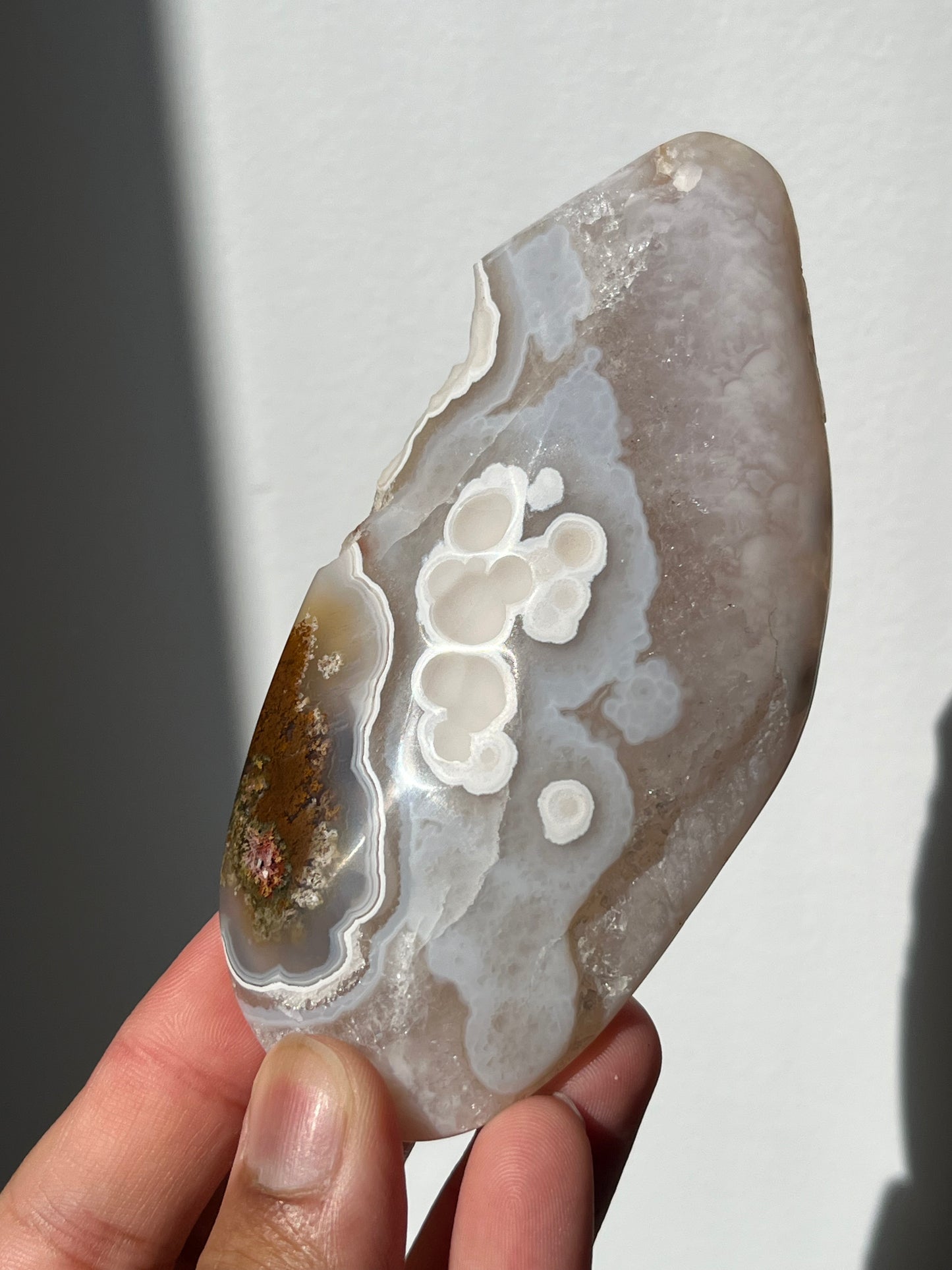 Nebula Agate Freeform on Priestess Carriage Stand