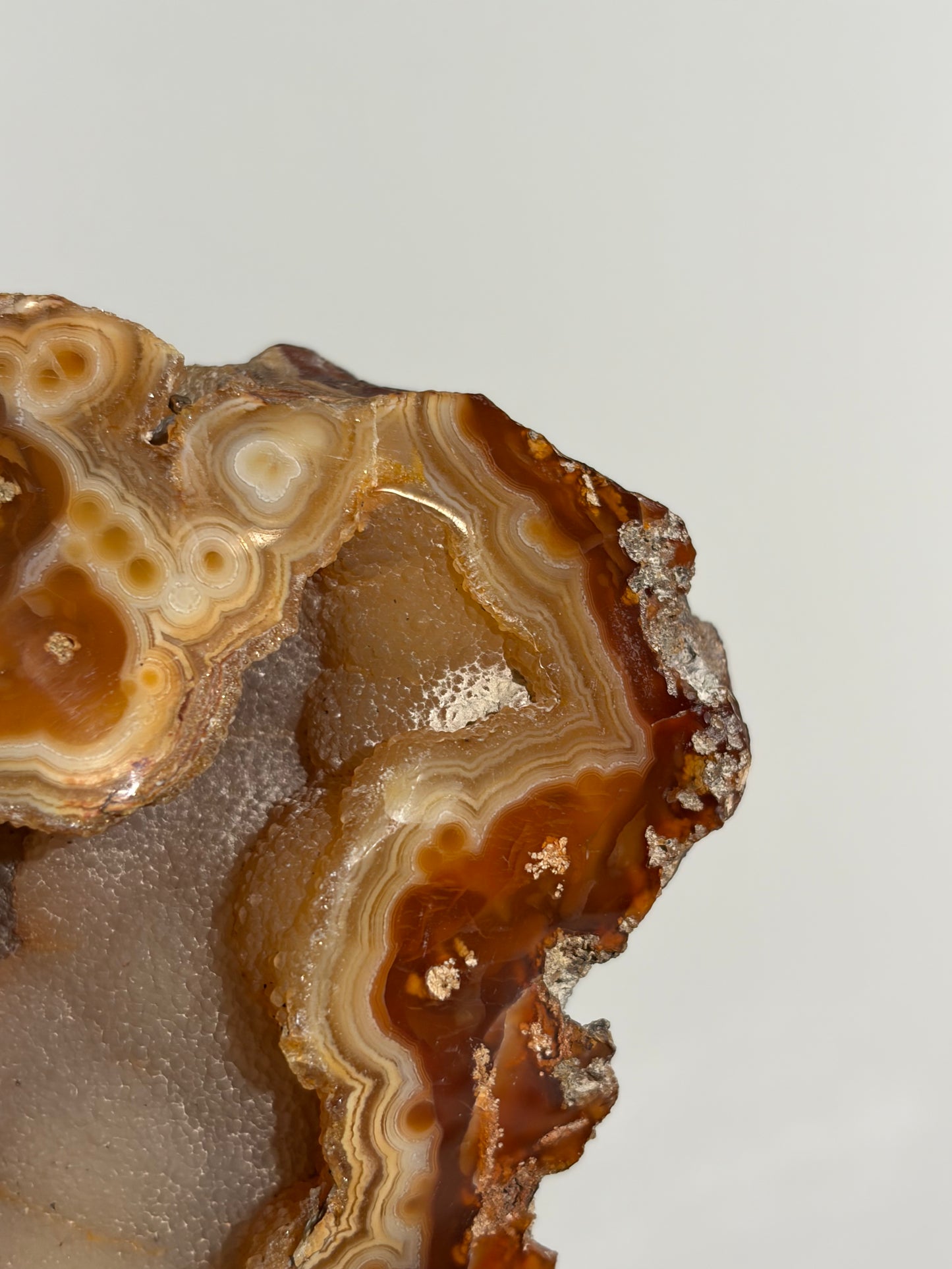 “Solar Garden” Honey World Nebula Agate with Quartz Freeform
