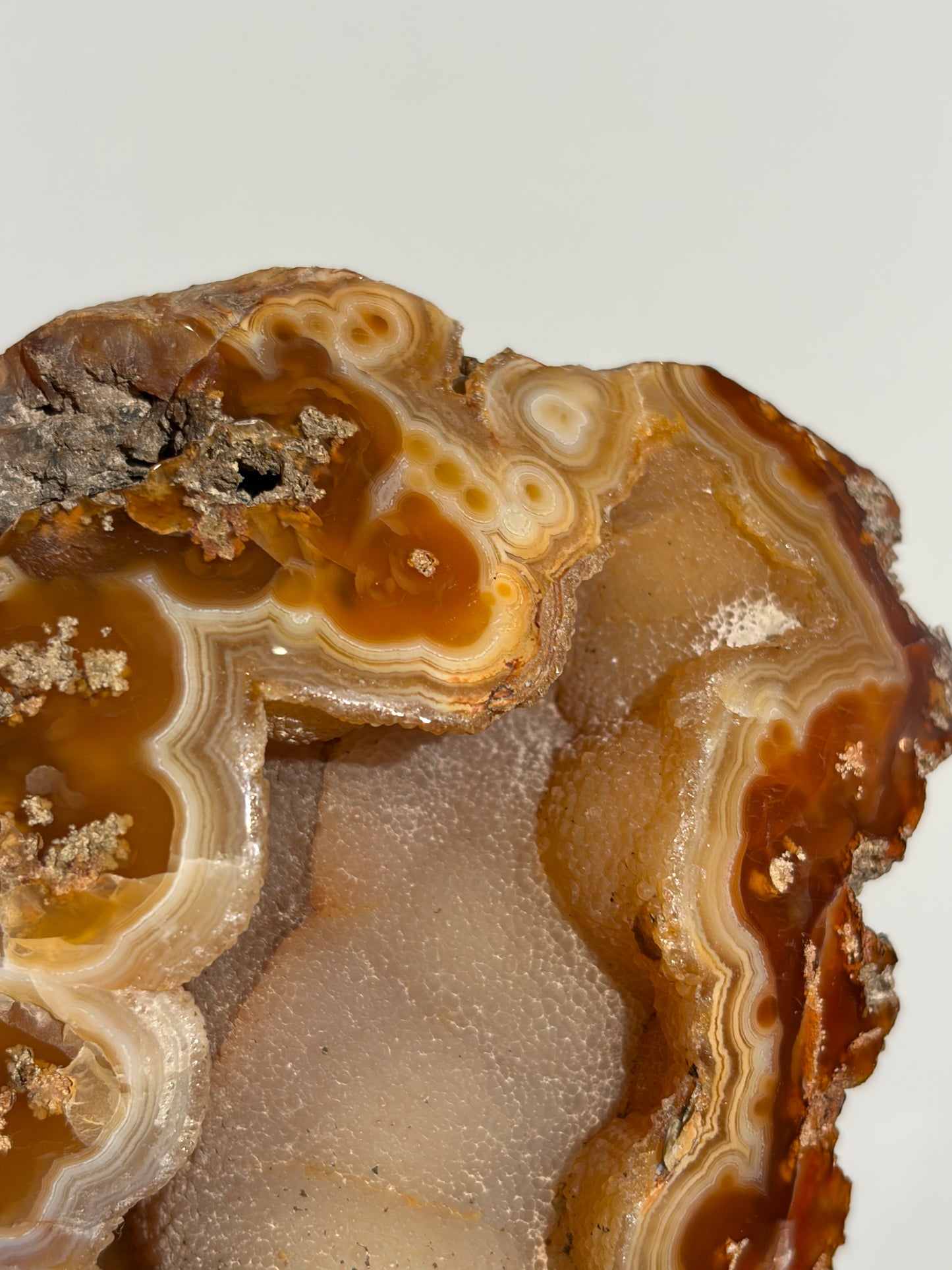 “Solar Garden” Honey World Nebula Agate with Quartz Freeform
