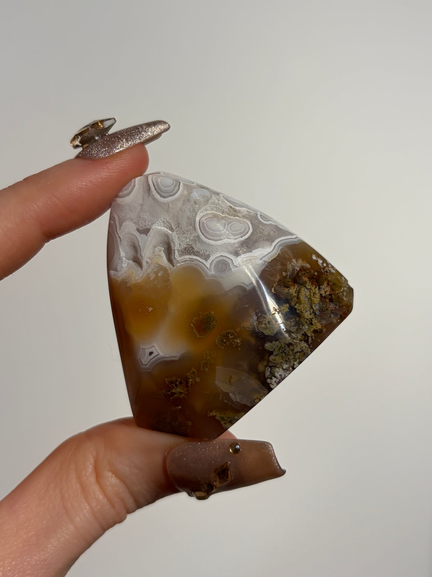 Orbicular Nebula Agate Freeform D