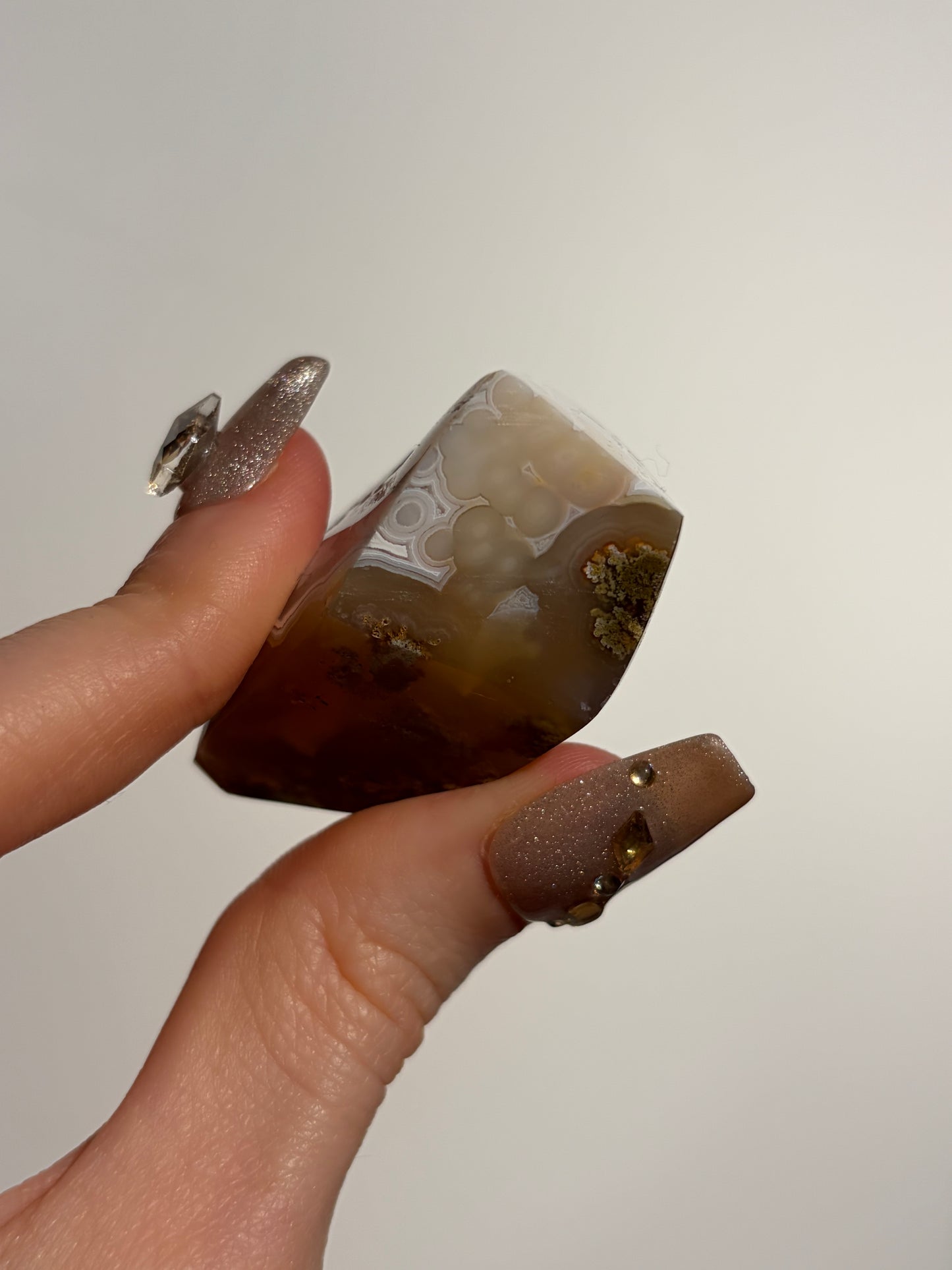 Orbicular Nebula Agate Freeform D