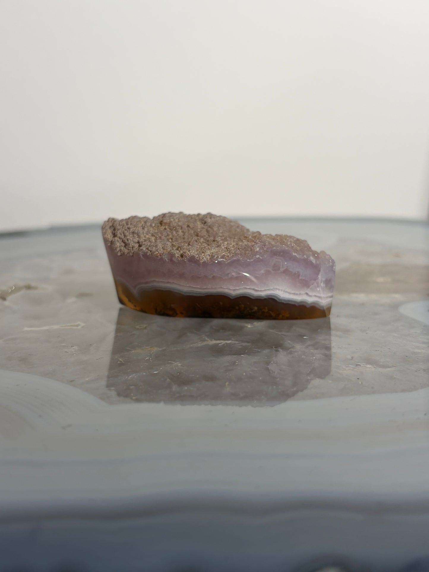 Nebula Agate with Amethyst Freeform G