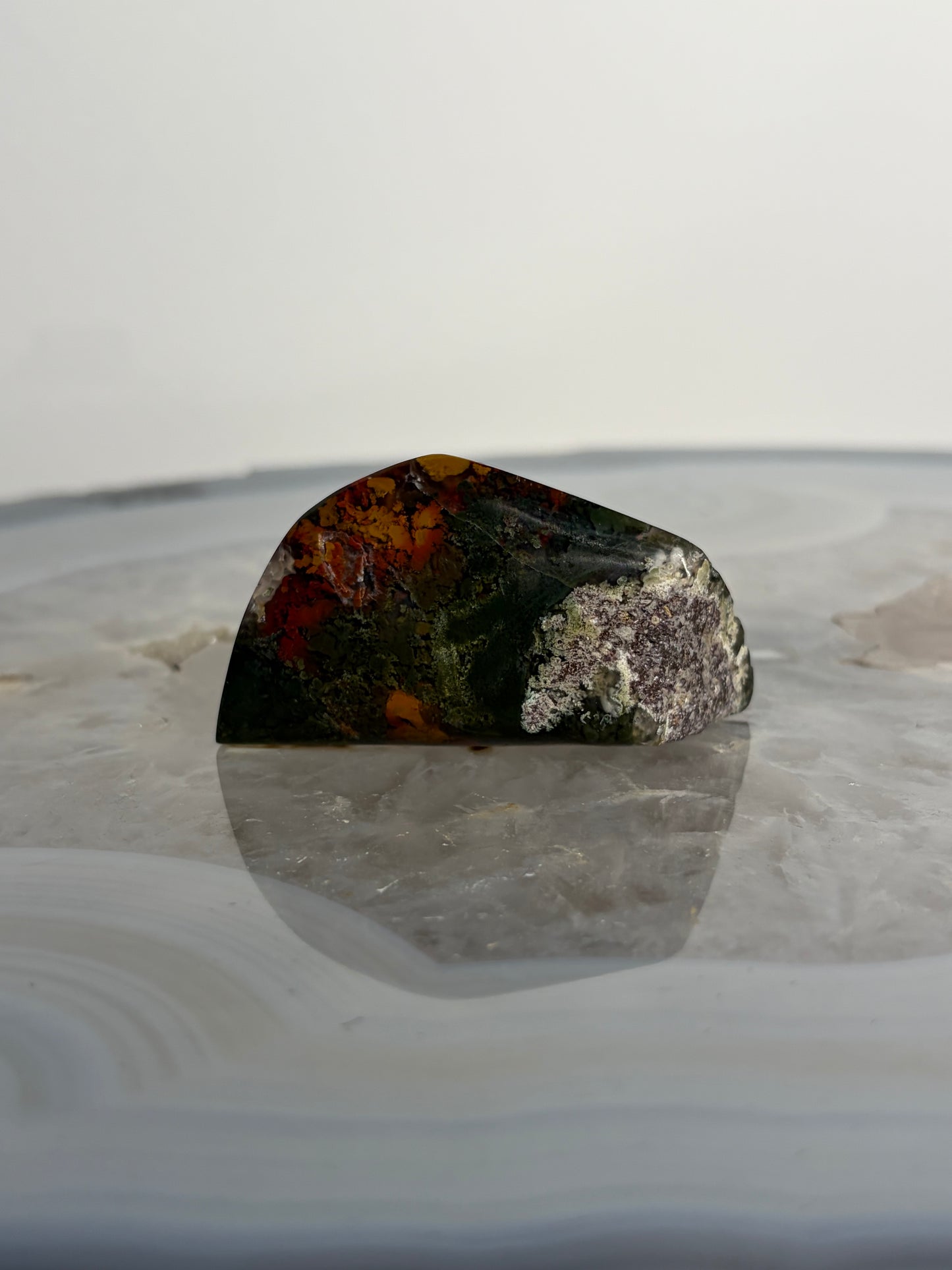 Nebula Agate with Multicoloured Moss Freeform I