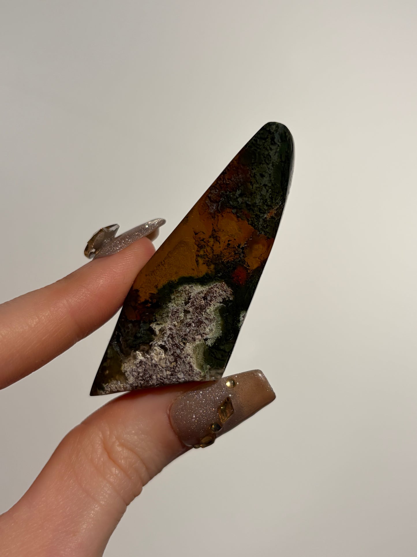 Nebula Agate with Multicoloured Moss Freeform I