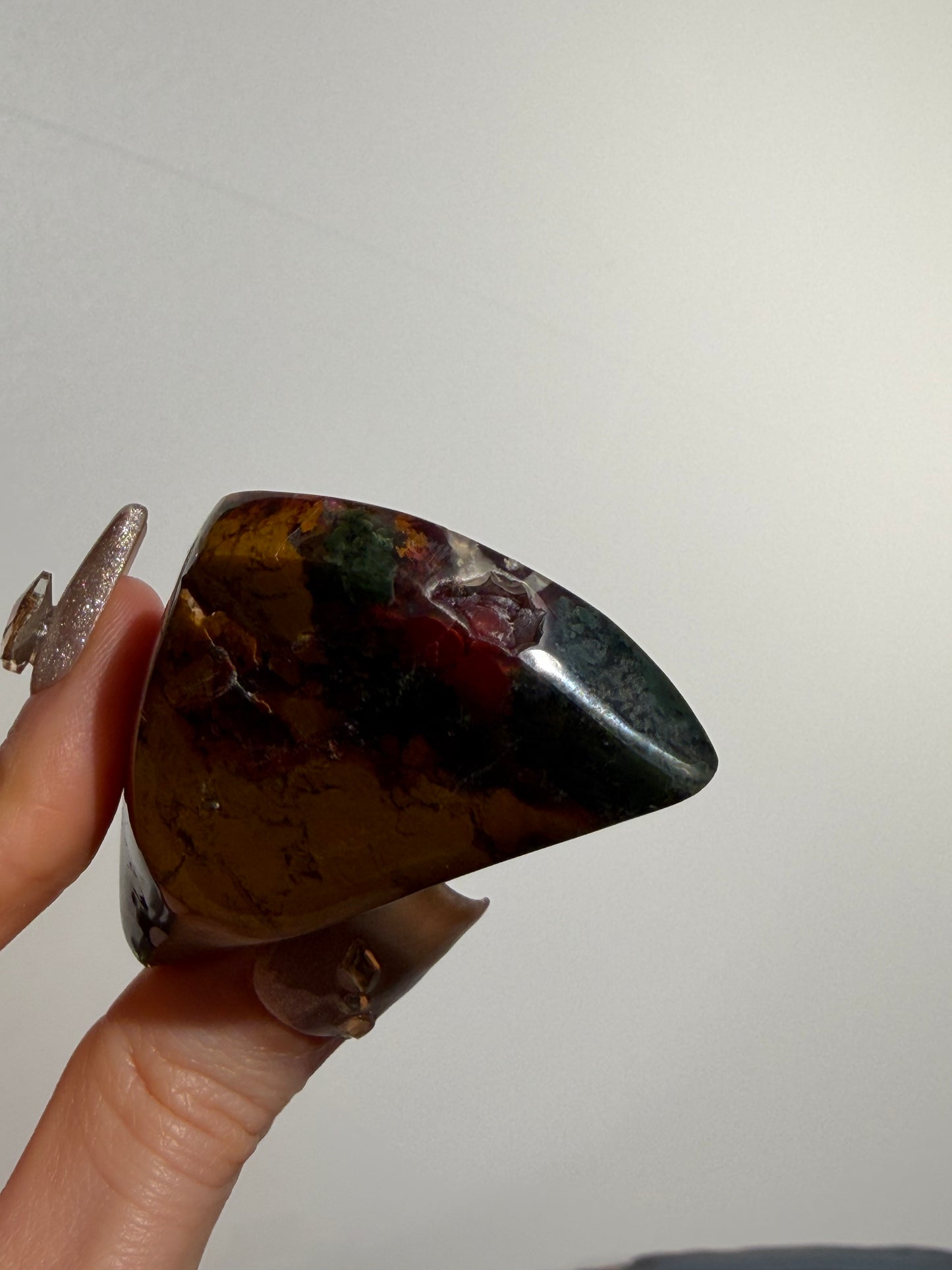 Nebula Agate with Multicoloured Moss Freeform I