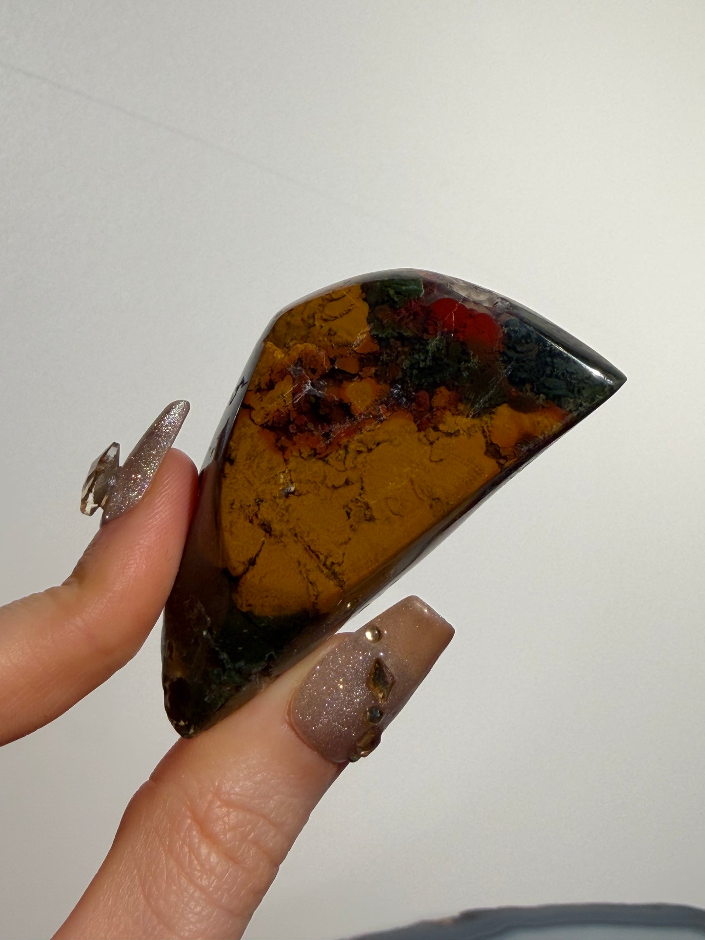 Nebula Agate with Multicoloured Moss Freeform I