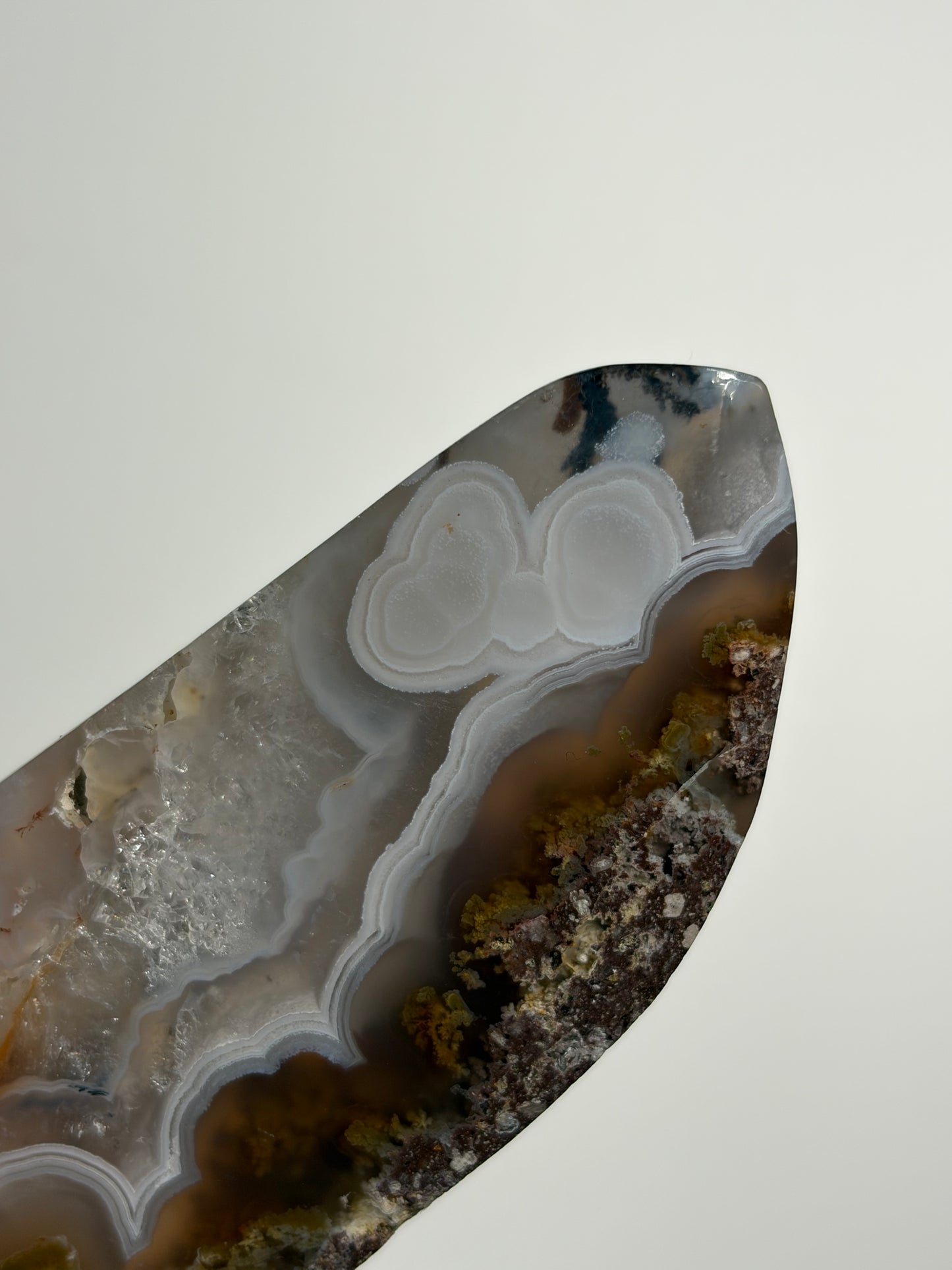 Nebula Agate Freeform with Dendritic Inclusions O